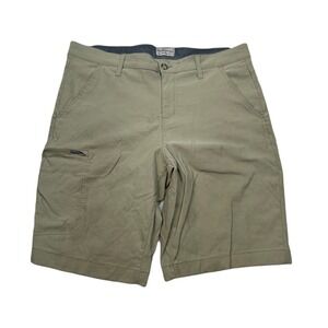 Weatherproof Vintage Cargo‎ Shorts mens 34 Khaki Tan Relaxed Fit Casual